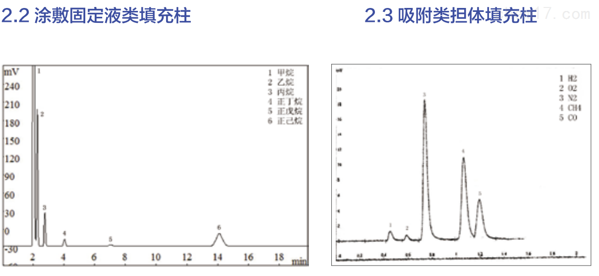 涂敷固定液类/吸附类担体填充柱