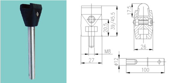 CONICAL SIDE GUIDE RAILS