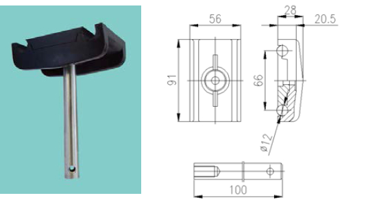 side guide rails clamps