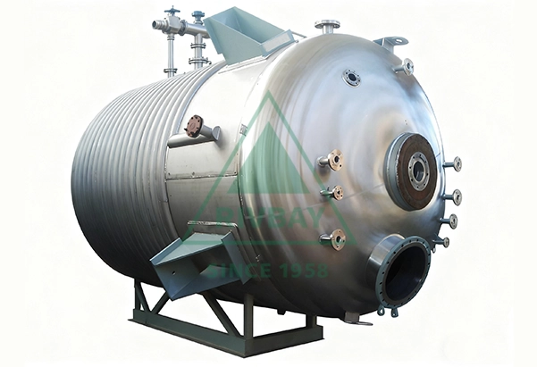 Horizontal titanium material reactor