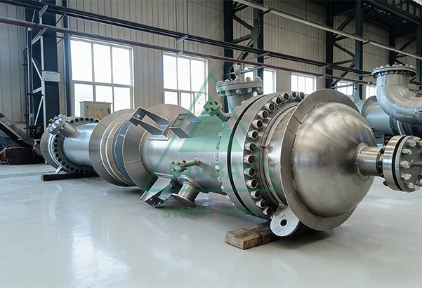 Acetic acid heating reboiler