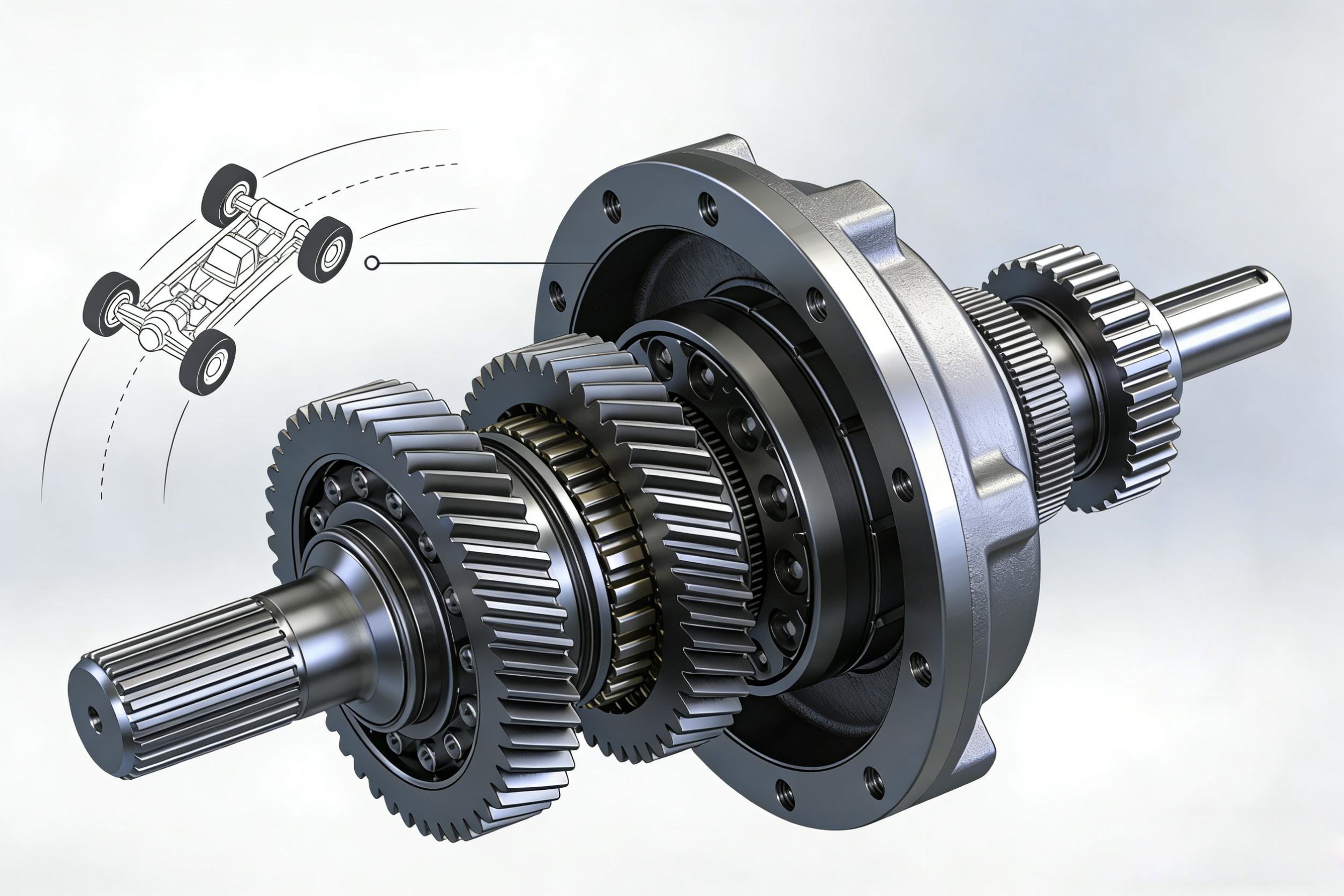 慧荣技术观 | 车辆原地掉头差速器设计探讨