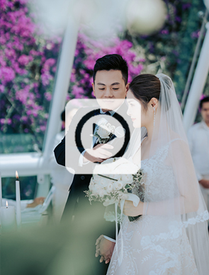 巴厘岛水之教堂婚礼（升级其他团队）-加拿大赵先生夫妇