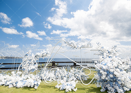 巴厘岛云之海景草坪婚礼