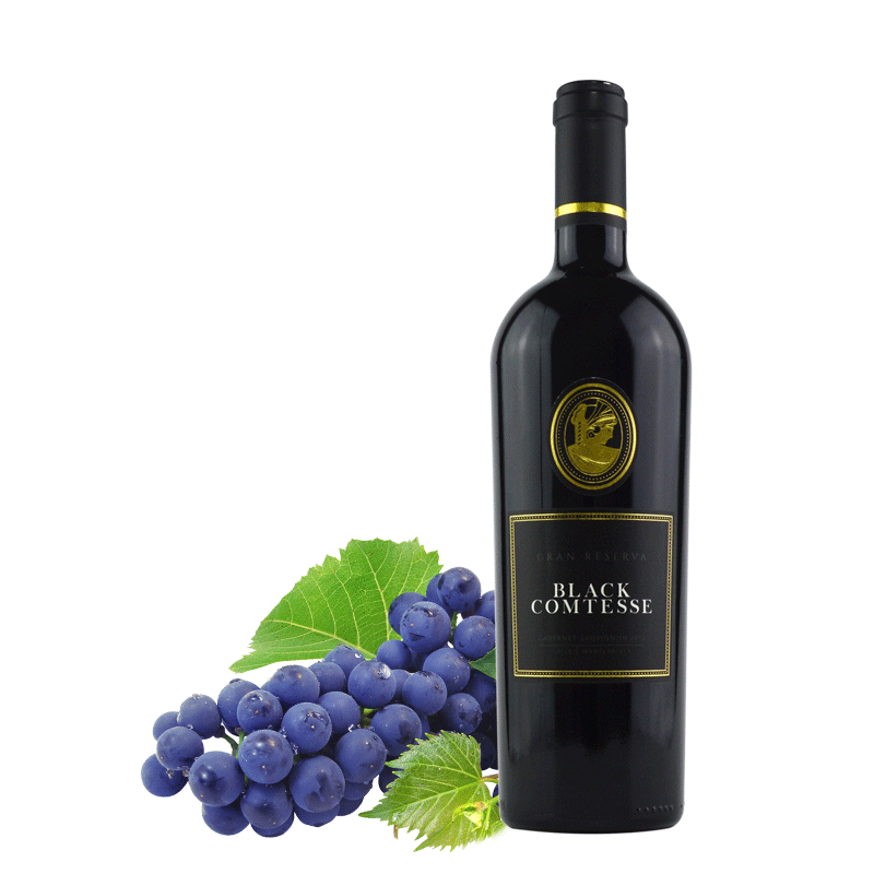 黑牌女爵赤霞珠红葡萄酒