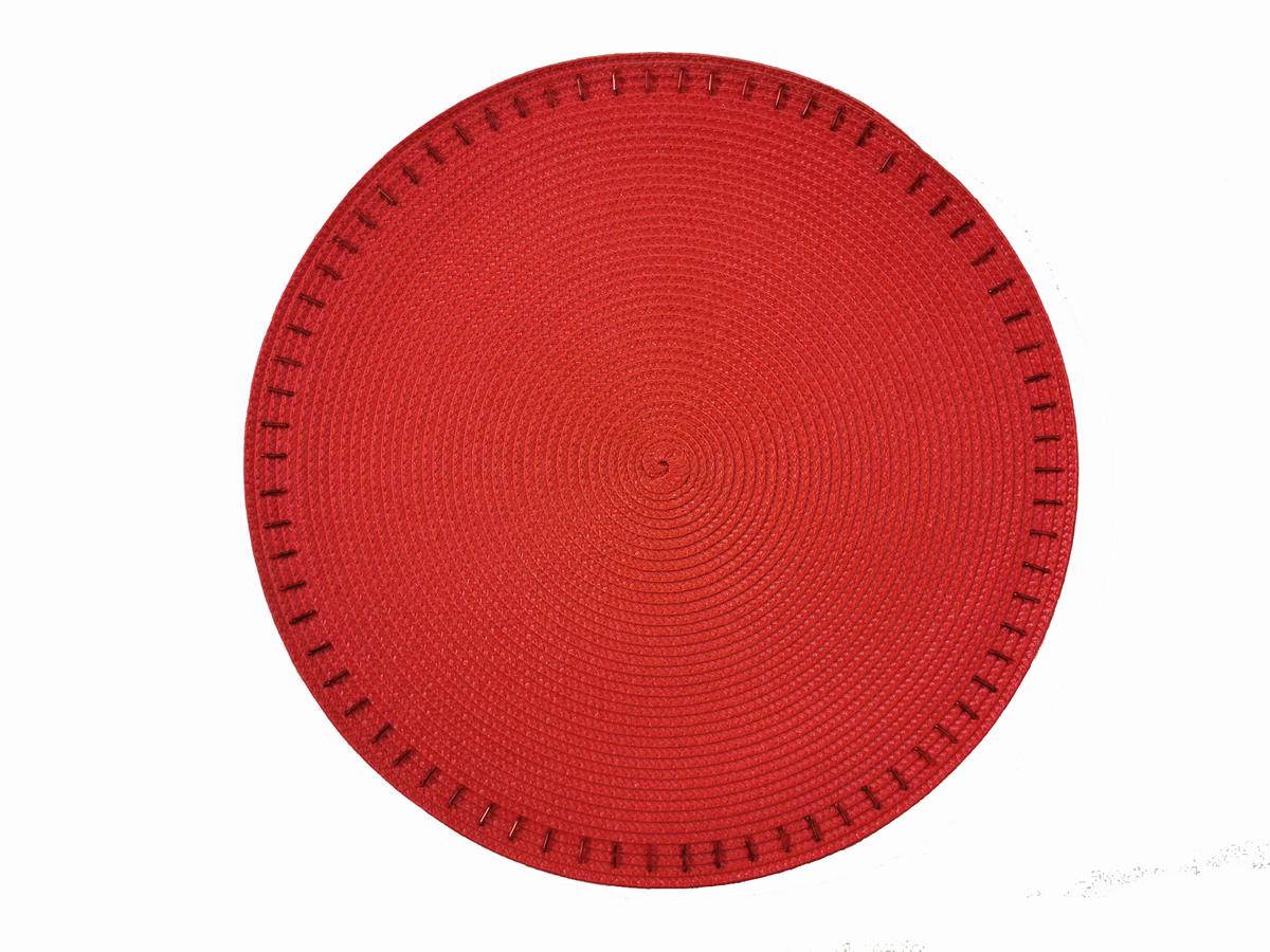 PP WOOVEN PLACEMAT WITH STICKES DECO