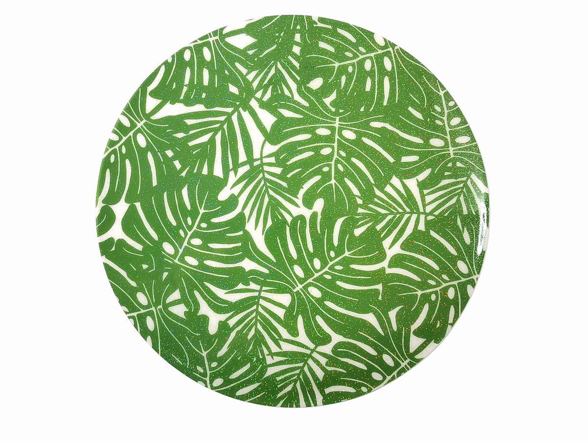 PRINTED TRANSPARENT PVC WITH GLITTERS