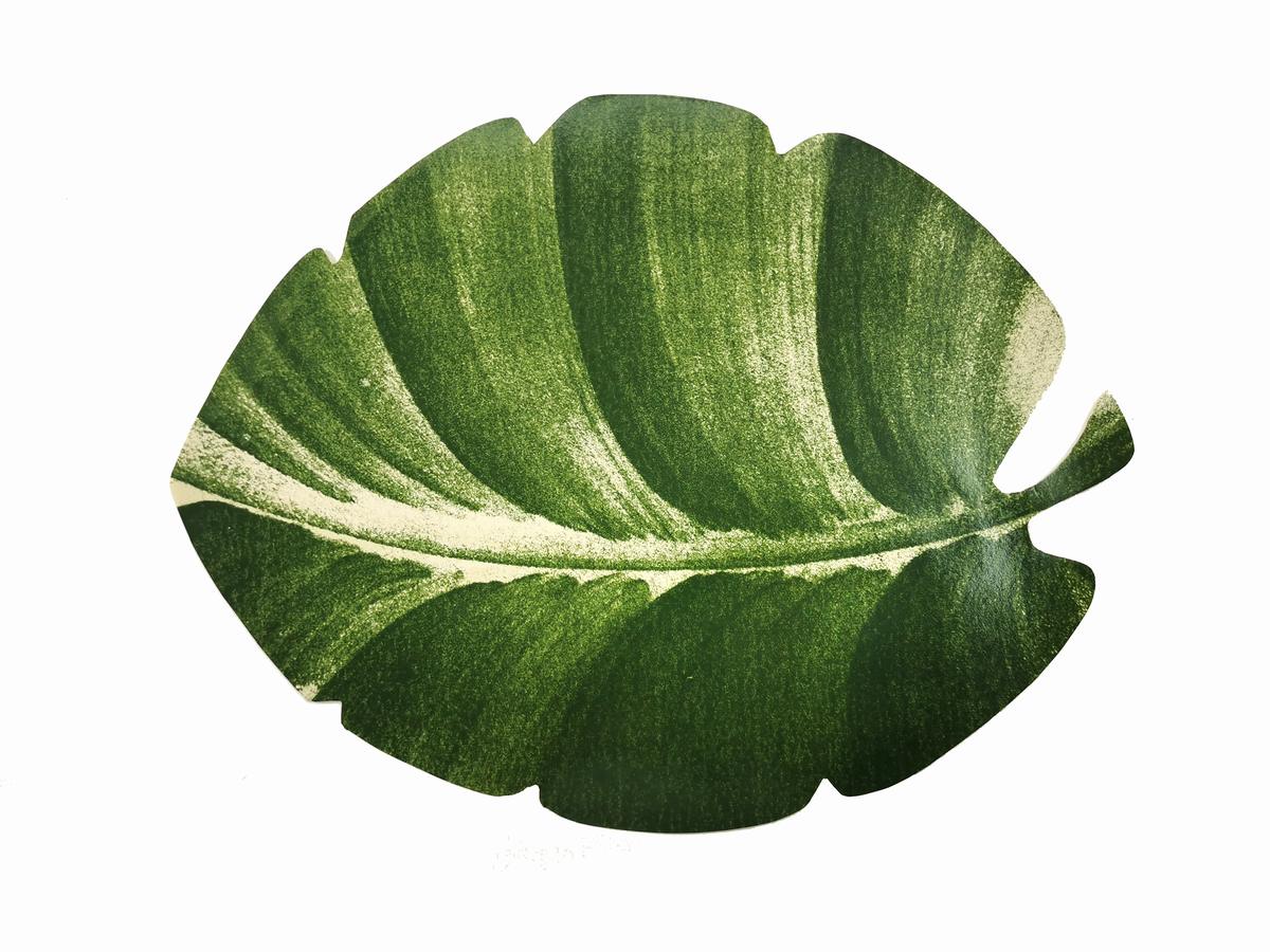 HAND PRINT VINYL LEAF PM