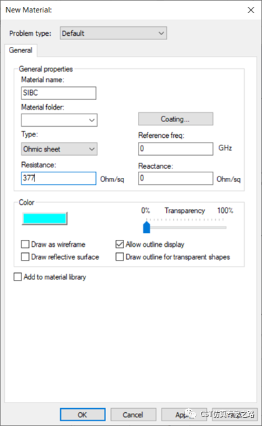 如何在CST中设置自由边界