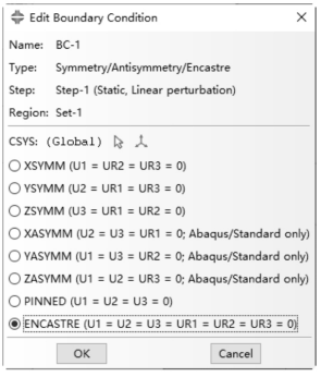 Edit Boundary Condition对话框