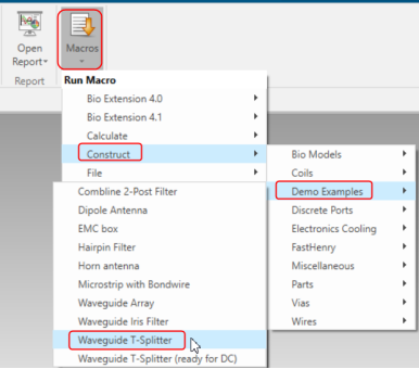 CST软件如何选择波导端口的部分模式计算S参数