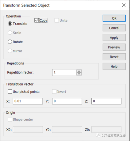 CST直角反射器 --- A求解器， 远场源, 距离像， 逆ChirpZ变换（ICZT）