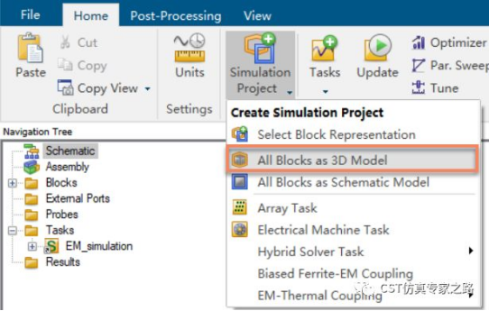SAM多物理场滤波器CST仿真实例