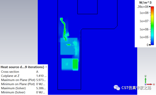 PCB热仿真3--交流热源（EM loss）+ 直流热源（IR drop）+ 元件热源_CST仿真案例