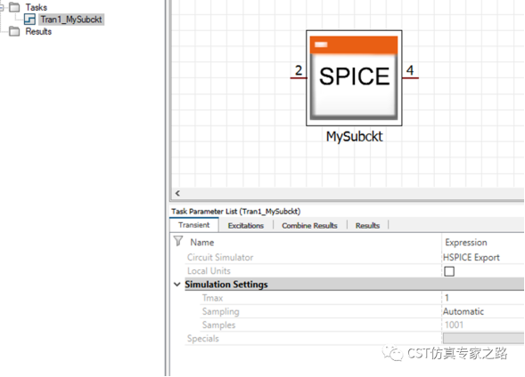 如何在CST中进行HSPICE仿真