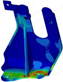 基于 ABAQUS 的离合器液压工作缸支架断裂分析及优化
