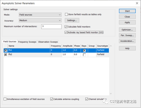 CST的MIMO系统与环境分析 --- 信道冲击响应CIR，混合TLM+A求解器