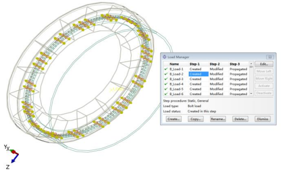 Abaqus 前处理二次开发在多螺栓连接法兰上的应用