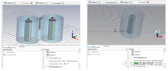 FD3D联合CST对滤波器各部分的本征模分析