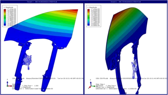 基于 ABAQUS 的無框玻璃升降器預(yù)壓量分析研究