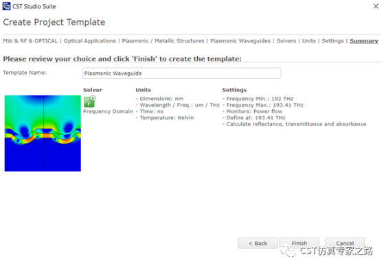 CST表面等离子极化激元SPP --- 硅波导，传播长度，有效模面积