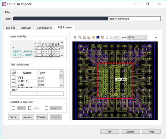 CST软件芯片封装S参数提取方法
