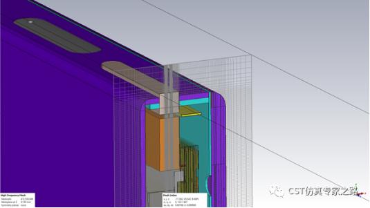 TLM算法仿真5G毫米波手机天线和整机