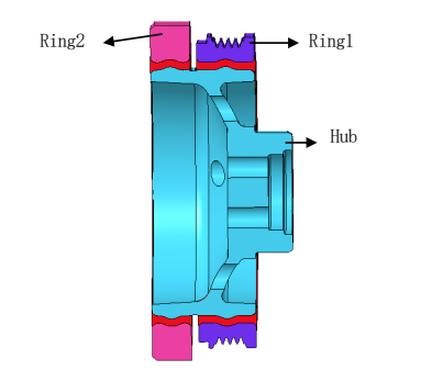 图9 双级并联TVD 结构剖视图