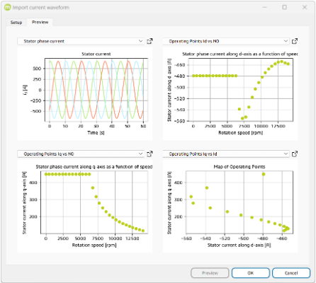 支持不同速度的电流波形导入