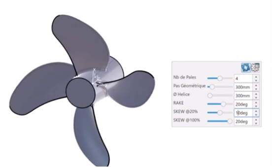 螺旋桨参数化模型