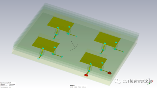 TLM算法仿真5G毫米波手机天线和整机