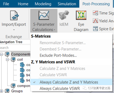 CST耦合系数k - 电感L方法，阻抗Z方法，电路UI方法