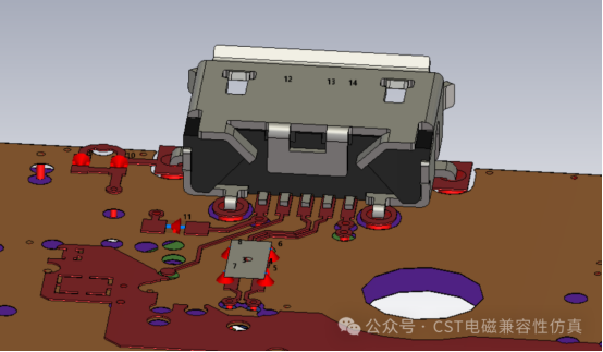 USB连接器的3D建模