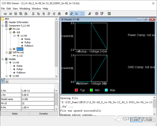CST如何生成简单通用的IBIS模型文件