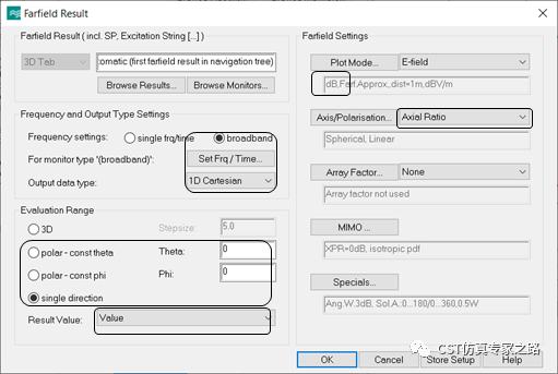 CST软件优化超表面--- 偏振片- 线圆极化转换，天线阵任务，远场算轴比AR