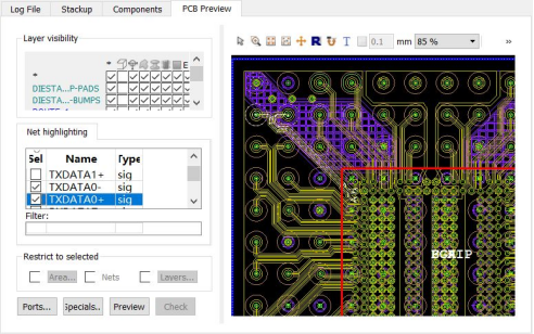 CST软件芯片封装S参数提取方法