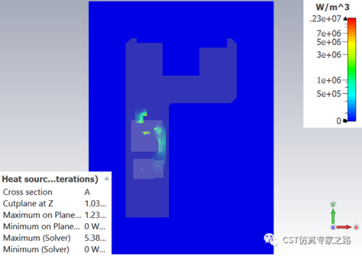 PCB热仿真2--直流热源（IR drop）+ 元件热源_CST仿真案例