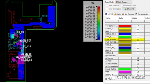 PCB热仿真2--直流热源（IR drop）+ 元件热源_CST仿真案例