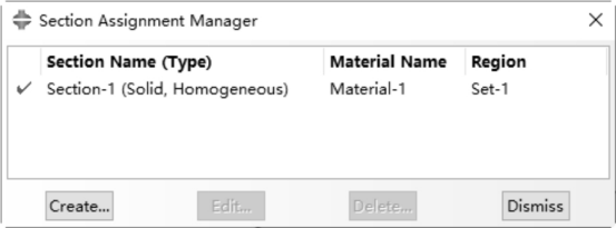 Section Assignment Manager對(duì)話(huà)框