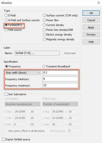 CST软件如何得到方向性系数随频率扫描的曲线