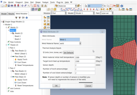 Abaqus Welding Interface