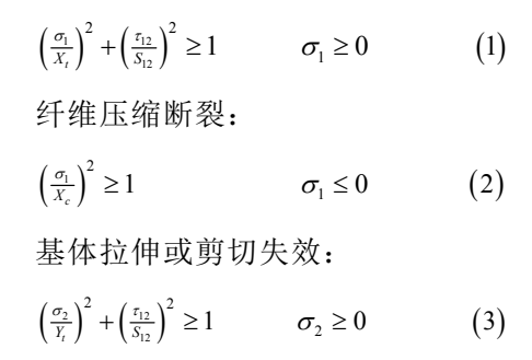 纤维拉伸失效