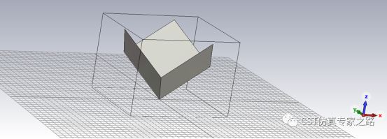 CST直角反射器 --- A求解器， 远场源, 距离像， 逆ChirpZ变换（ICZT）