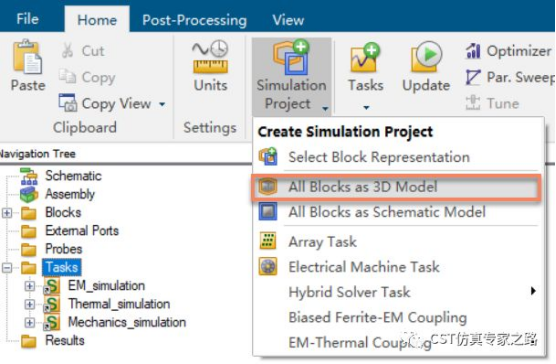 SAM多物理场滤波器CST仿真实例