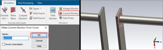 CST如何设置电流监视器