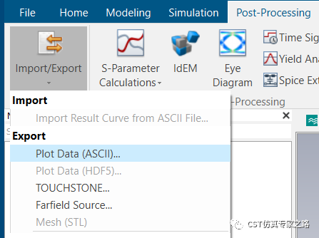 CST如何导出和查看farfield远场数据 --- ffs，txt，csv