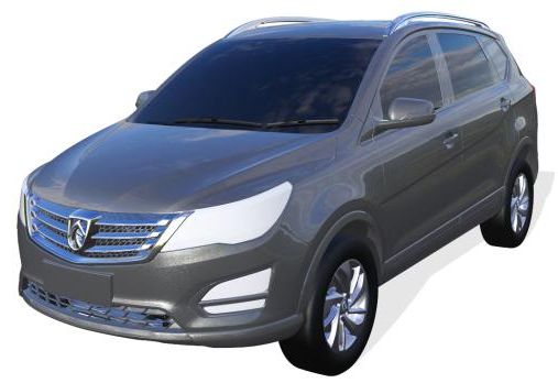 圖2.汽車車身的CAD表示