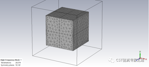 CST软件的正方体RCS --- 双站， T,F,I 求解器对比