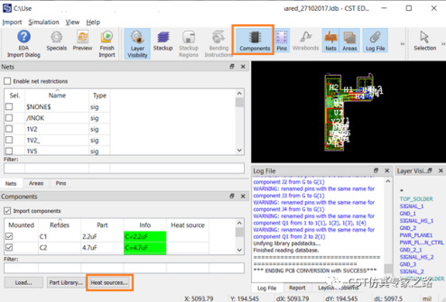 PCB热仿真1---元件热源_CST仿真案例