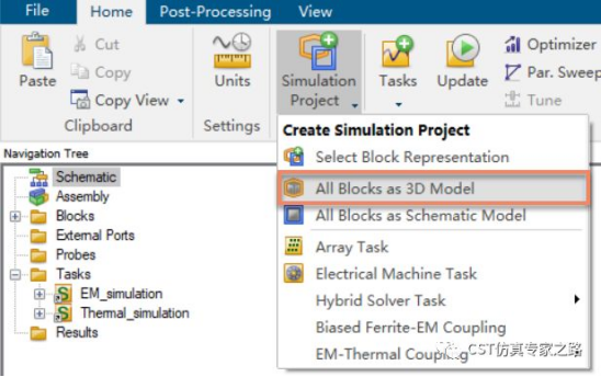 SAM多物理场滤波器CST仿真实例